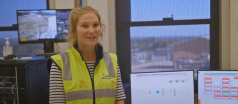 Team member, Melanie.