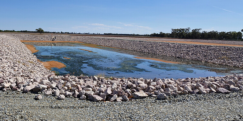 Barellan sewer ponds.