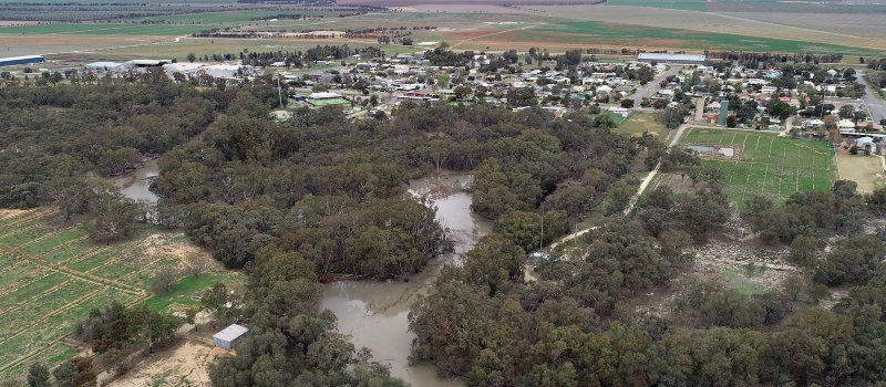 Billabong Creek at Jerilderie.