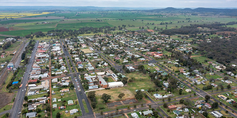 Aerial view of Duneedoo