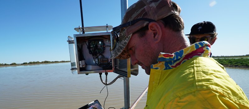 Floodplain harvesting measurement at Federation Farm.