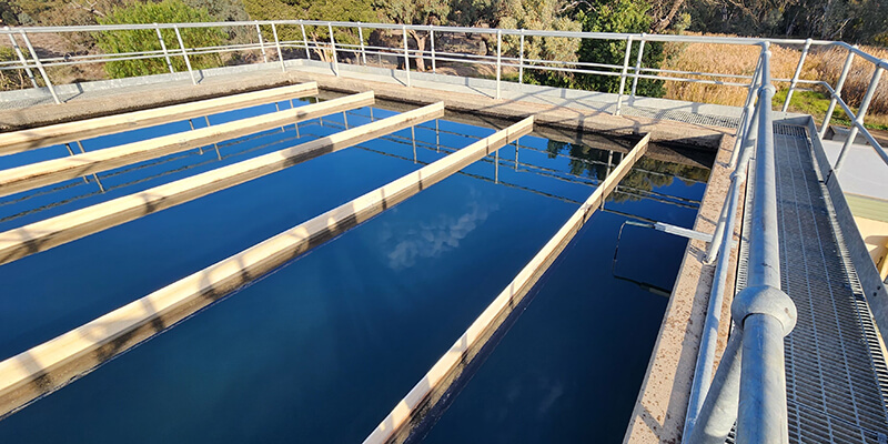Clarifier turbidity sensor at Hay Water Treatment Plant.