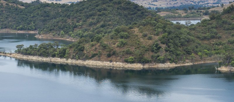 Aerial view of Lake Glenbawn.