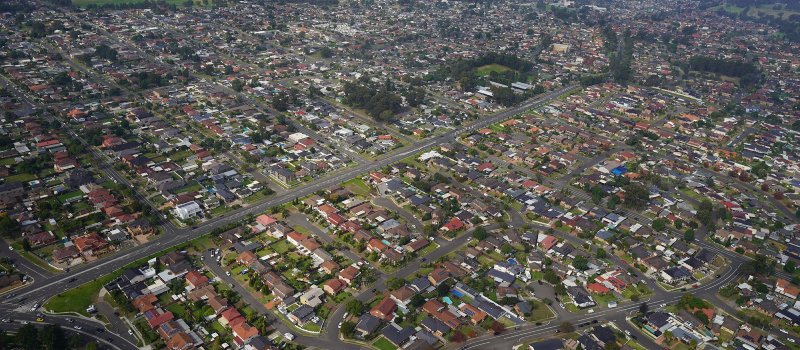 Aerial view of Sydney suburbs - Vince Bucello DPE