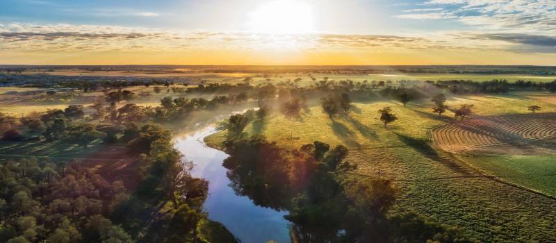 Macquarie river in Dubbo.