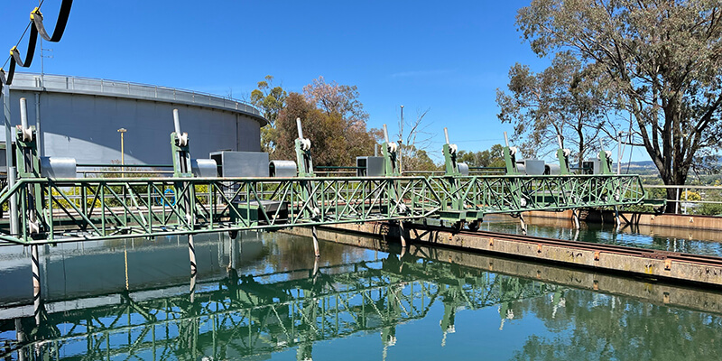 Orange water treatment plant.