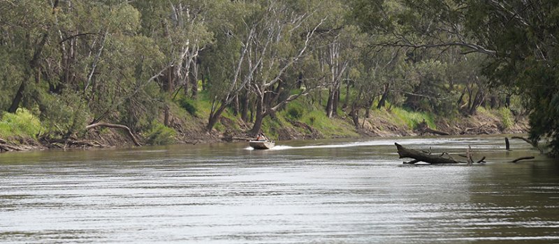 Murrumbidgee River at Wagga Wagga, NSW.