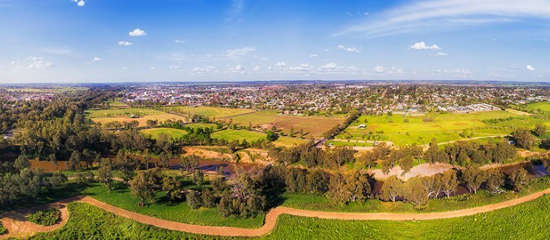 Aerial view of Dubbo NSW