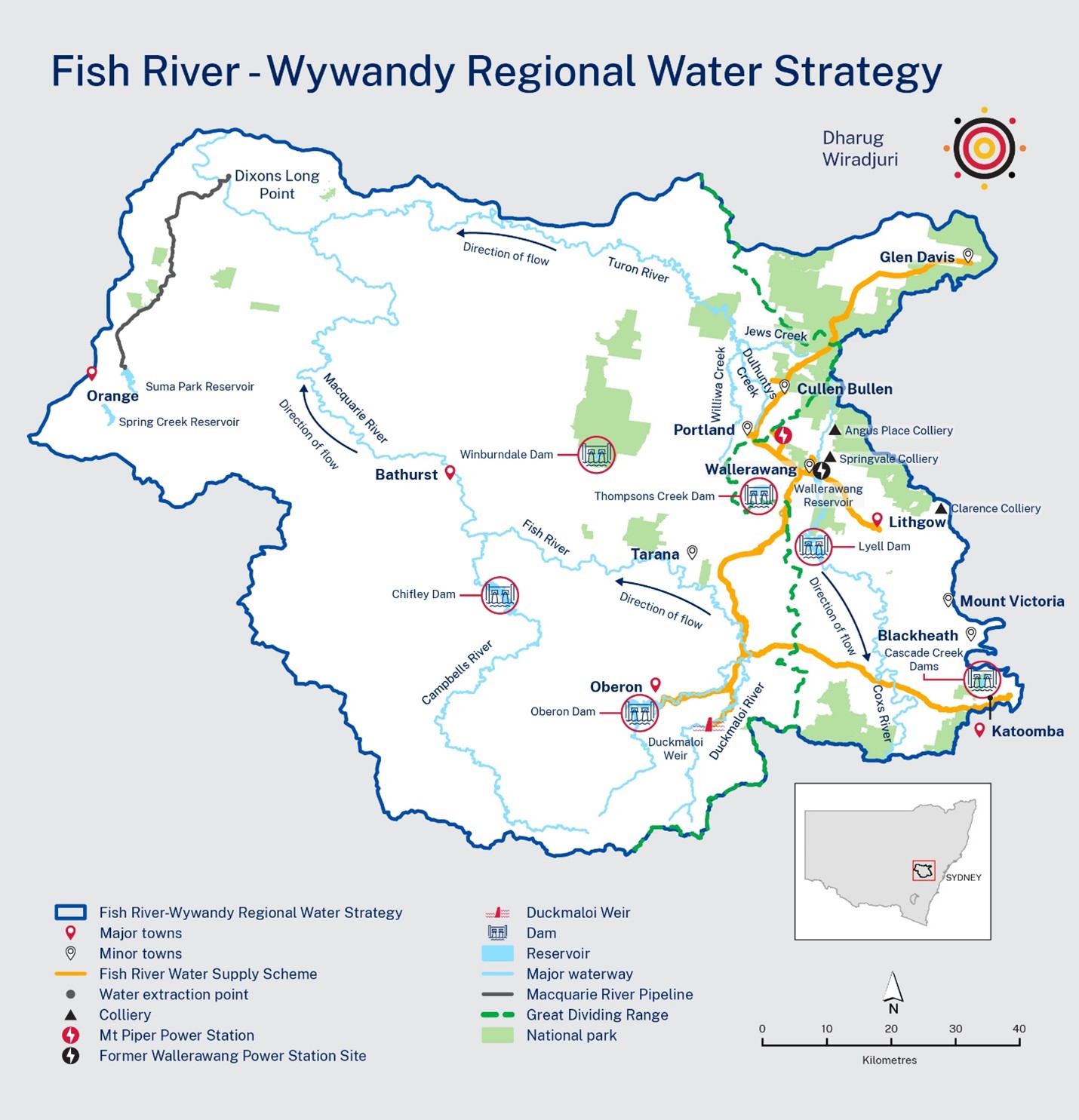 Map of the Fish River-Wywandy region