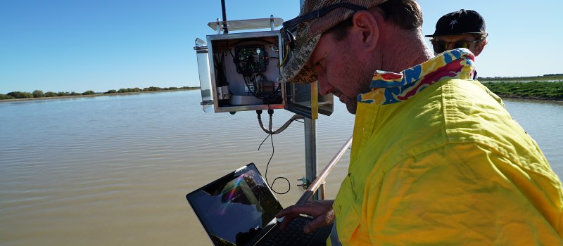 Floodplain harvesting measurement at Federation Farm.
