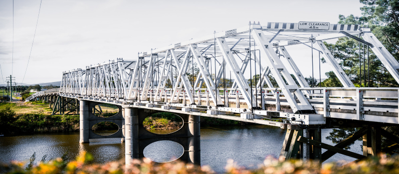 Bridge Hinton in Morpeth, NSW.