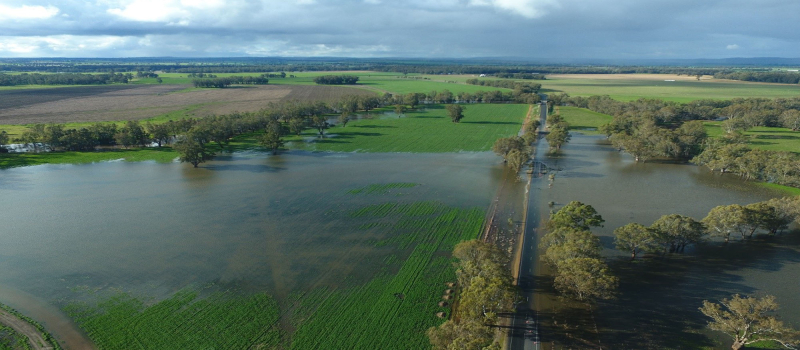 Aerial view of Mundowy lane
