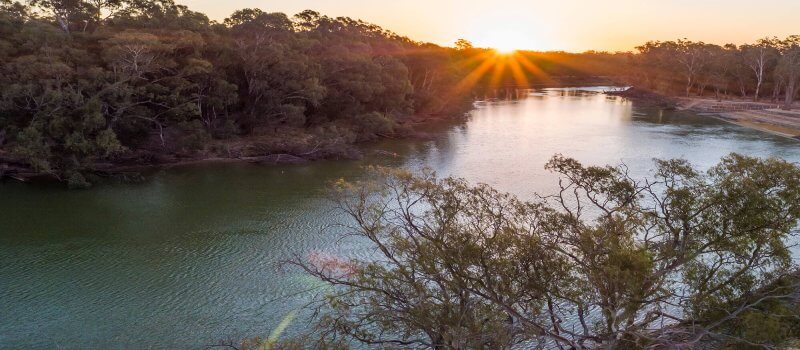 Sunset over the Blue Mountains, NSW.