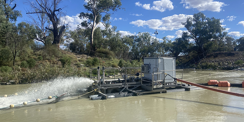 Temp fishway trial Fishheart in Baaka Year 1.