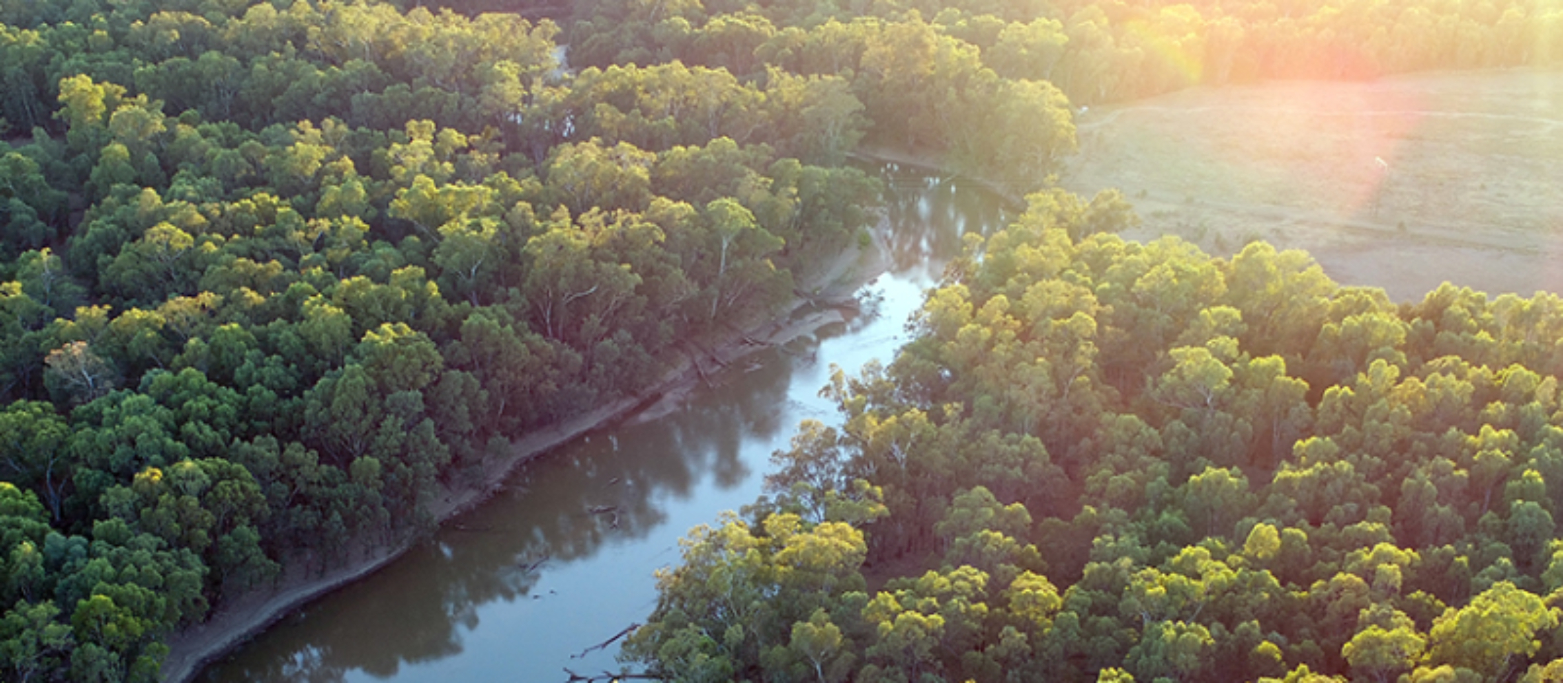 Sunsetting over Darlington Point in Cookoothama.