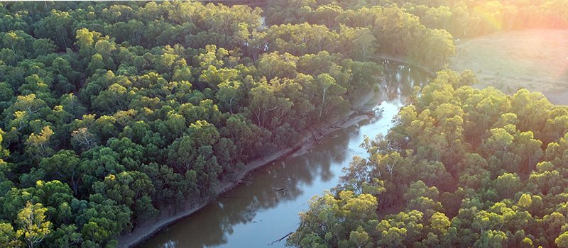 Sunsetting over Darlington Point in Cookoothama.