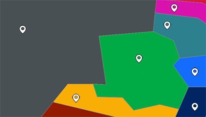 Map of the regions for New South Wales.
