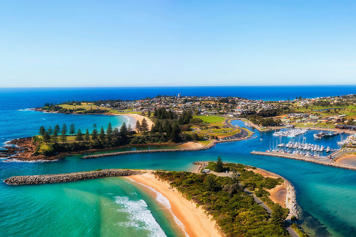 Aerial view of Bermagui