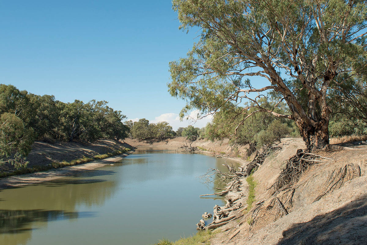 Darling River near Wilcannia in New South Wales.