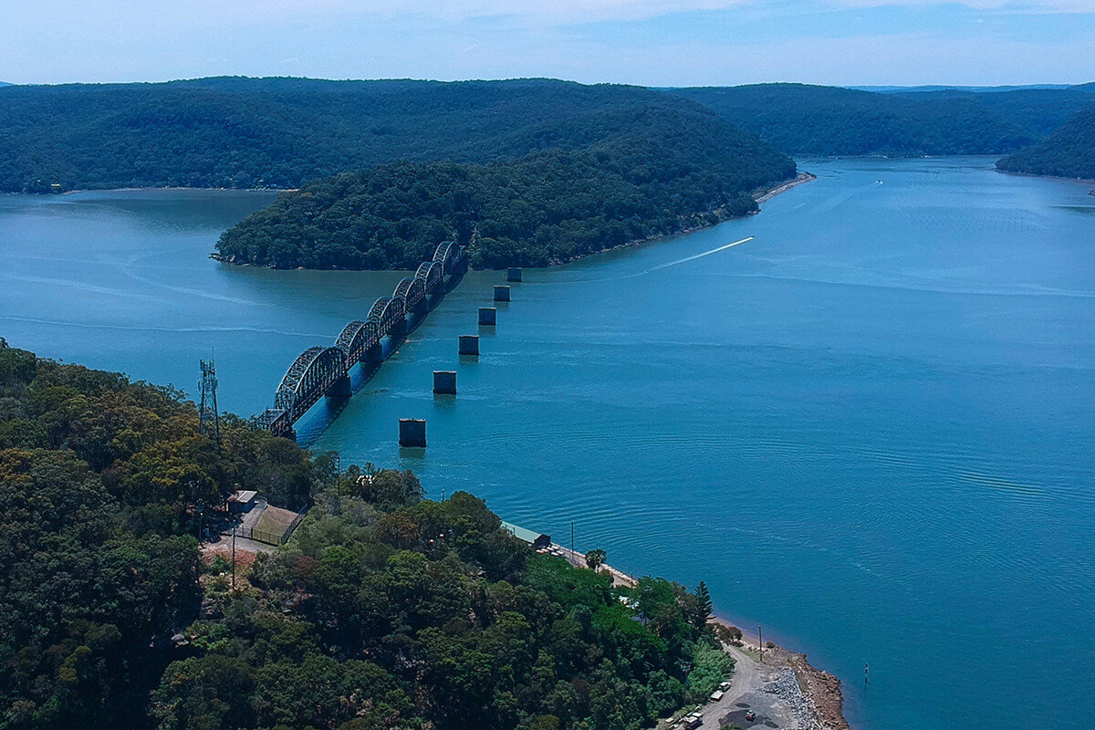 Hawkesbury River Brooklyn bridge, New South Wales
