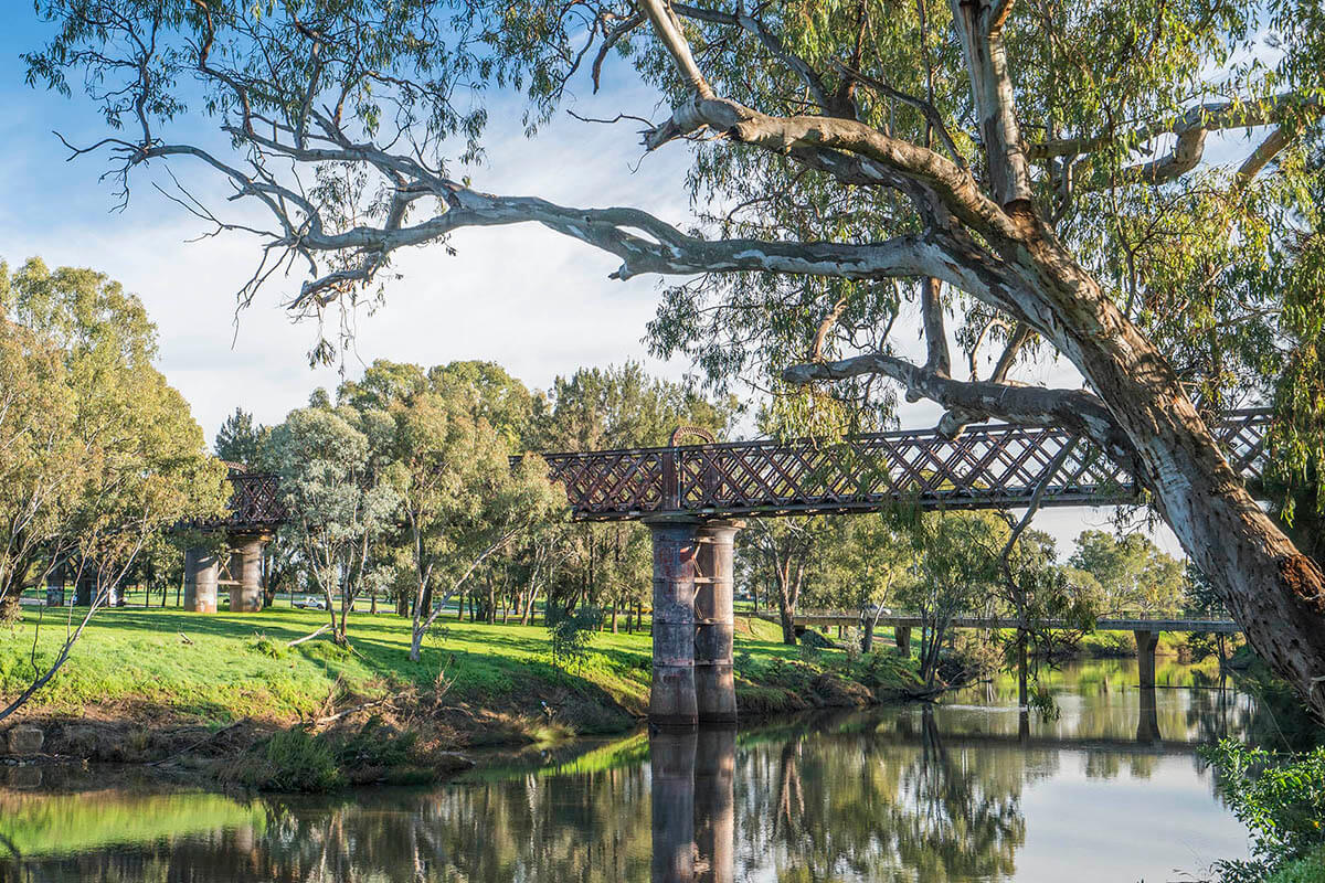 Macquarie River Rail Bridge in Dubbo, New South Wales
