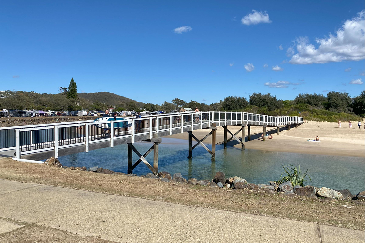 Sunny day at Crescent Head.