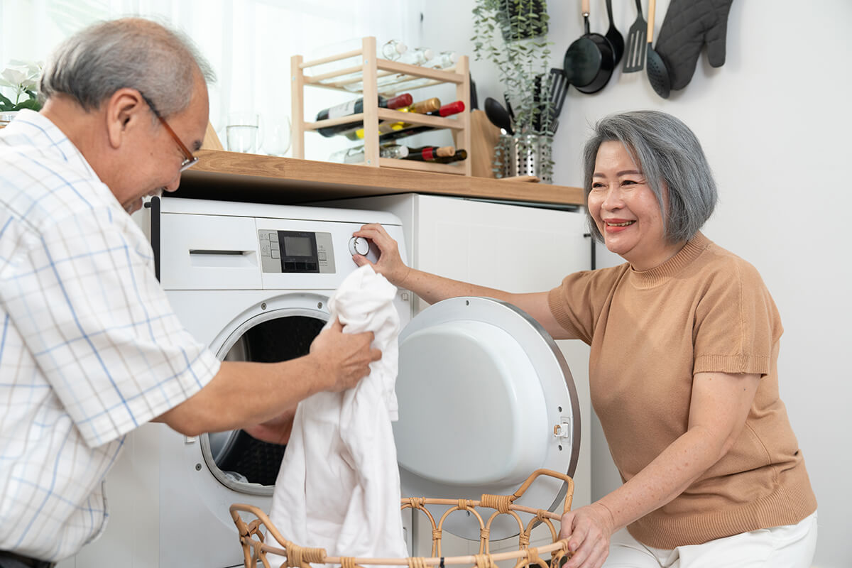 A new water efficient washing machine.
